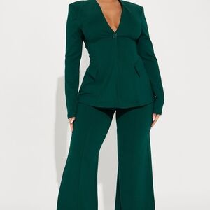 Fashion Nova Hunter Green Pantsuit